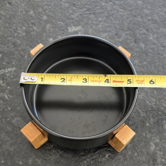 Ceramic Dog Bowls with Wooden Stand - Set of (2) - Picture 4 of 4